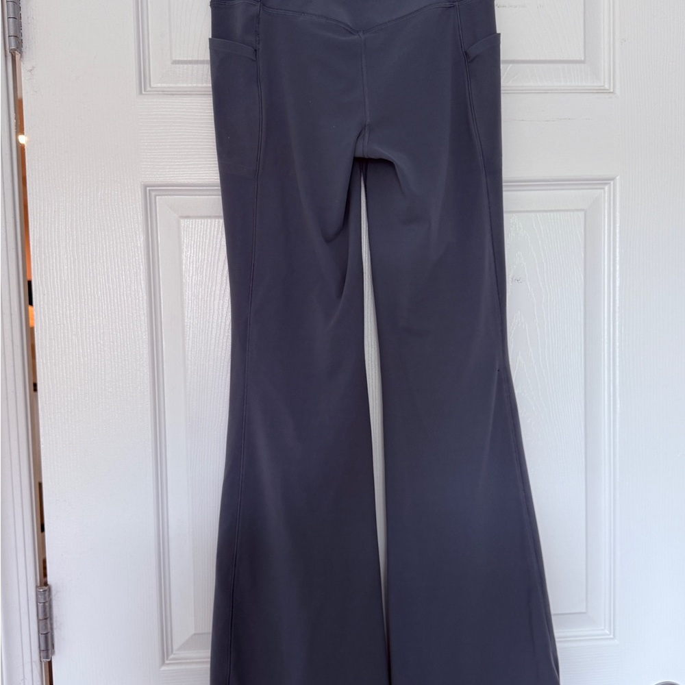 Athleta Charcoal Flare Pants - Picture 2 of 5